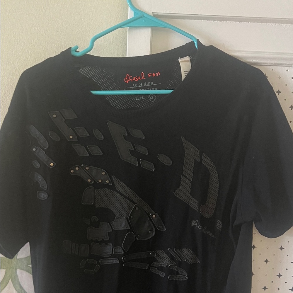 Diesel Black Graphic Tee